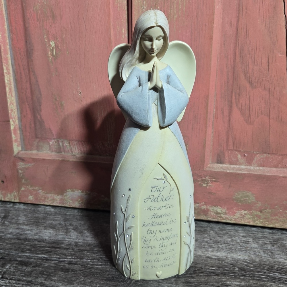 Angel Figurine Lord's Prayer‎ Our Father Karen Hahn 2008 Foundations by Enesco